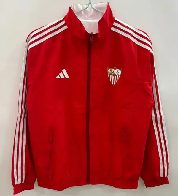 25-26 Sevilla Red & White Double Sided Windbreaker