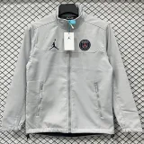 2025-26 PSG Jordan Gray Outdoor Jackets #RK901软料