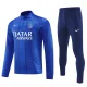 2025-26 PSG Fancy blue Half Pull Tracksuit (半拉链)