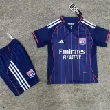 2025-26 Lyon Away Kids Soccer Jersey