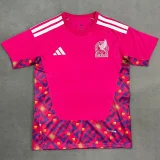 26-27 Mexico Pink Red Goalkeeper Soccer Jersey