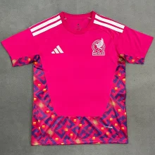 26-27 Mexico Pink Red Goalkeeper Soccer Jersey