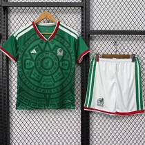 26-27 Mexico Home Kids Soccer Jersey