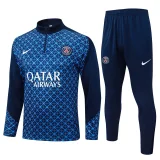 25-26 PSG Royal blue Half Pull Tracksuit #B2566(半拉链