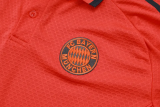 2025-26 Bayern Orange Polo Tracksuit