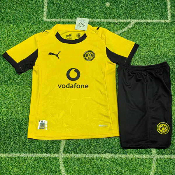 2025-26 Dortmund Cup Match Home Kids Soccer Jersey