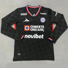 25-26 Cruz Azul Black Goalkeeper Long Sleeve Soccer Jersey (长袖)