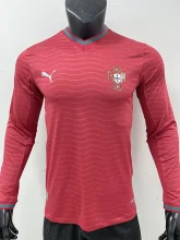 26-27 Portugal Home Long Sleeve Player Version Soccer Jersey (长袖球员)
