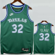 25-26 Dallas Mavericks FLAGG #32 Green Retro Top Quality Hot Pressing NBA Jerseyey