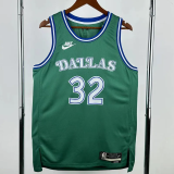 25-26 Dallas Mavericks FLAGG #32 Green Retro Top Quality Hot Pressing NBA Jerseyey