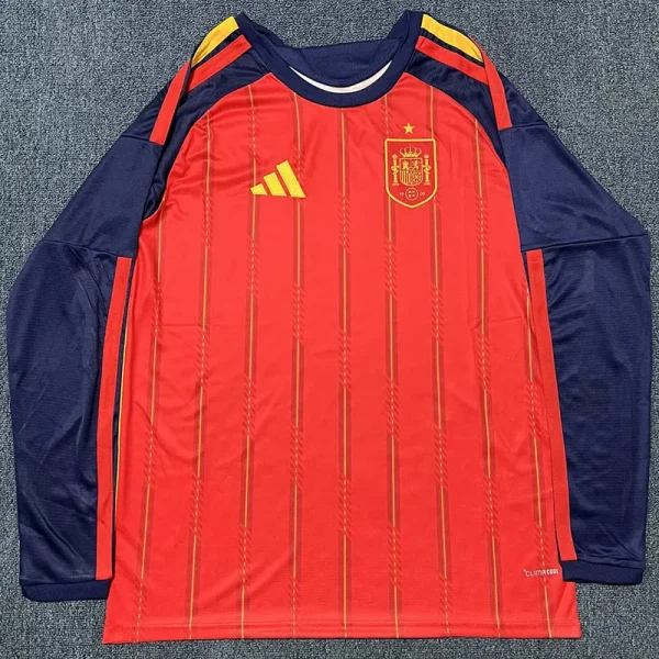 26-27 Spain Home Long Sleeve Soccer Jersey (长袖)