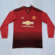 2018-2019 Man Utd Home Long Sleeve Retro Soccer Jersey (长袖)