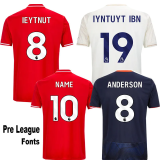 25-26 Nottingham Forest Blue Goalkeeper Kids Soccer Jersey