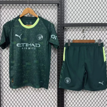 25-26 Man City Fourth Kids Soccer Jersey