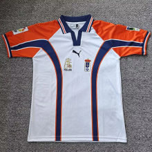 2001 Real Oviedo Away Retro Soccer Jersey (带章)