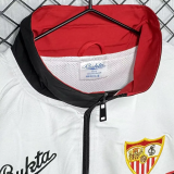 1992-1993 Sevilla White Black Retro Windbreaker