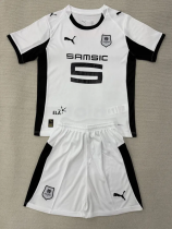25-26 Stade Rennais Away Kids Soccer Jersey