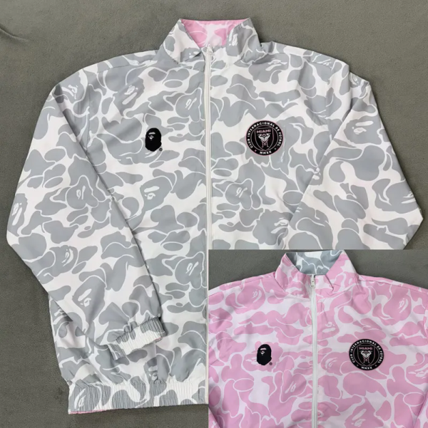 25-26 Inter Miami Gray & Pink Double Sided Windbreaker (双面风衣)