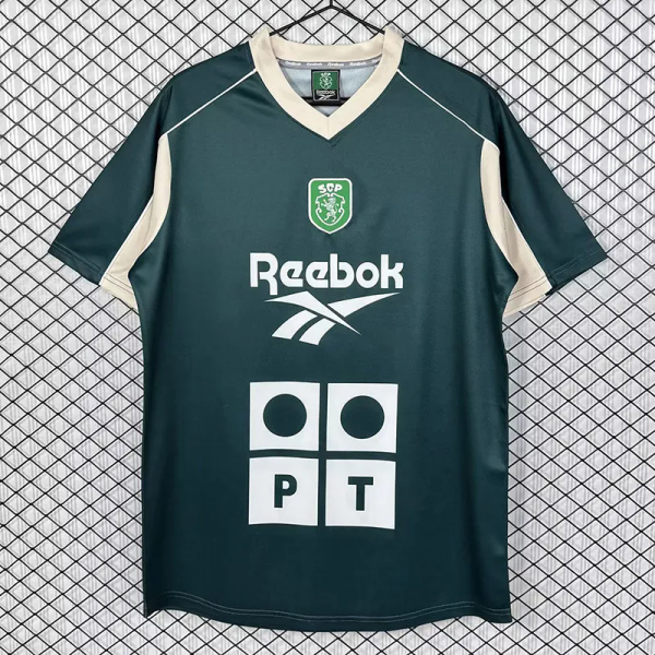 2000-2001 Sporting Lisbon Dark Green Retro Training shirts