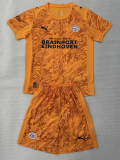 25-26 PSV Orange Goalkeeper Kids Soccer Jersey