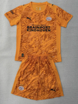 25-26 PSV Orange Goalkeeper Kids Soccer Jersey