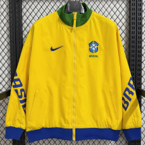 25-26 Brazil Yellow Windbreaker (双袖BRASIL)