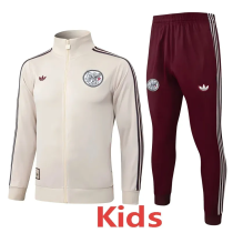 25-26 Ajax Beige Kids Jacket Tracksuit #E25163(童装)
