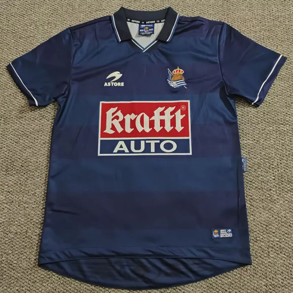 1999-2000 Real Sociedad Away Retro Soccer Jersey