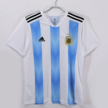 2018 Argentina Home Retro Soccer Jersey