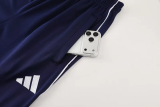 2025 AD Royal blue Half Pull Tracksuit #AB09 (半拉链)