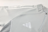 2025 AD Gray Half Pull Tracksuit #AB09 (半拉链)
