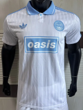 2025 Ad Oasis Joint Edition #25 Player Version White Polo Short Sleeve (蓝边)