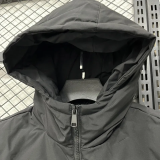 25-26 XD9901 NK Black Hooded Cotton Coat #棉衣