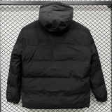 25-26 XD9901 NK Black Hooded Cotton Coat #棉衣