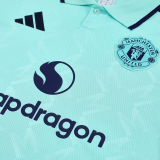 25-26 Man Utd Light blue Polo Short Sleeve