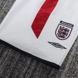 2004 England Home Kids Retro Soccer Jersey