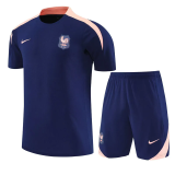 25-26 France Royal blue Training Short Suit