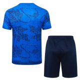 25-26 France Fancy blue Training Short Suit #D25137