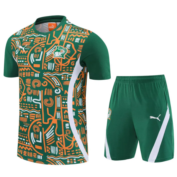 25-26 Ivory Coast Green Training Short Suit