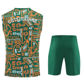25-26 Ivory Coast Green Tank top and shorts suit
