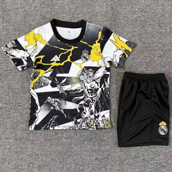 25-26 RMA White Black Joint Edition Kids Training (漫威)