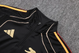 25-26 ARS Black Kids Half Pull Tracksuit #E25178(童装)(半拉链)