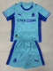 25-26 Marseille Lake blue Goalkeeper Kids Soccer Jersey