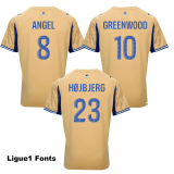 25-26 Marseille Earthy Yellow Kids Soccer Jersey