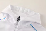 25-26 Napoli White Hoodie Jacket Tracksuit #01