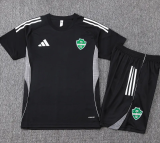 25-26 Al-Ahli Saudi Black Training Short Suit #D25257