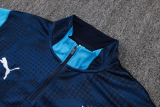 25-26 Marseille Royal blue Kids Half Pull Tracksuit #E25197(童装)(半拉链)