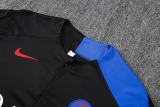 25-26 PSG Black Kids Half Pull Tracksuit #E25193(童装)(半拉链)