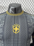25-26 Brazil Black Gold Special Edition Player Version Soccer Jersey