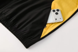 25-26 Belgium Black Hoodie Jacket Tracksuit